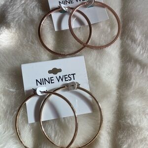 Nine West hoop earrings